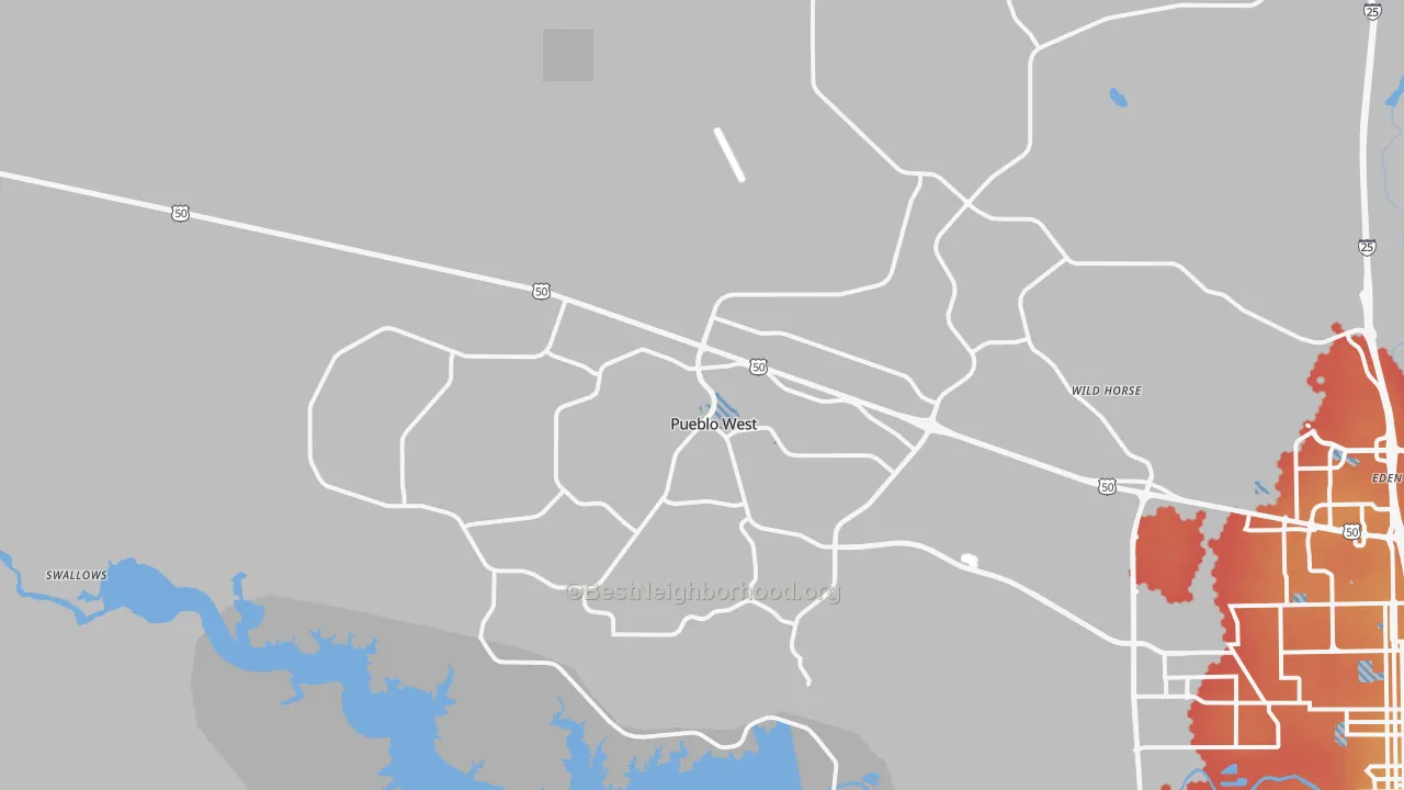 Transit Grade map of 81007, CO
