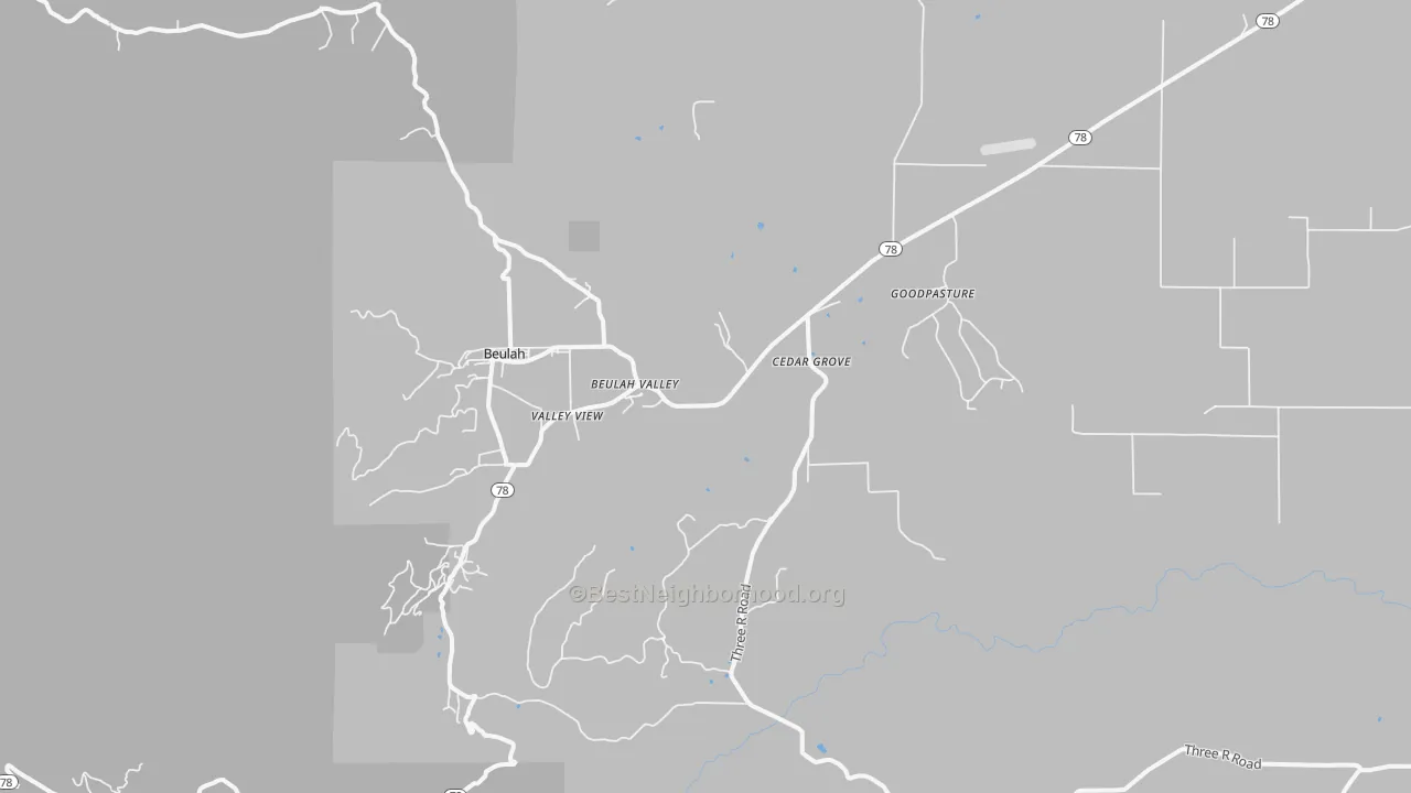 Transit Grade map of 81023, CO