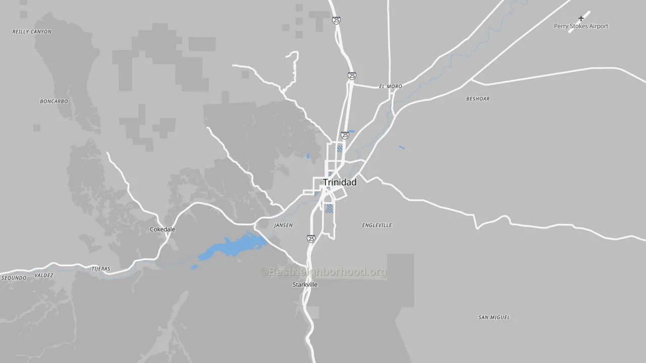 Transit Grade map of 81082, CO