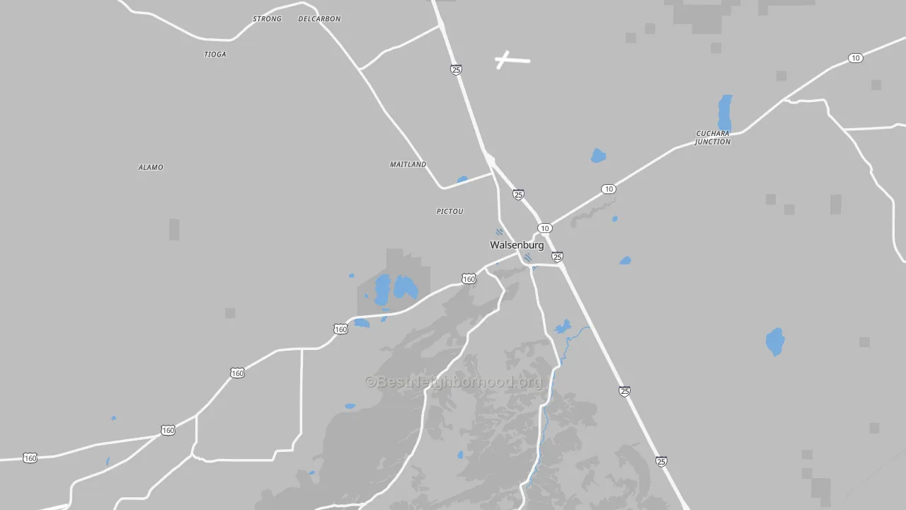 Transit Grade map of 81089, CO