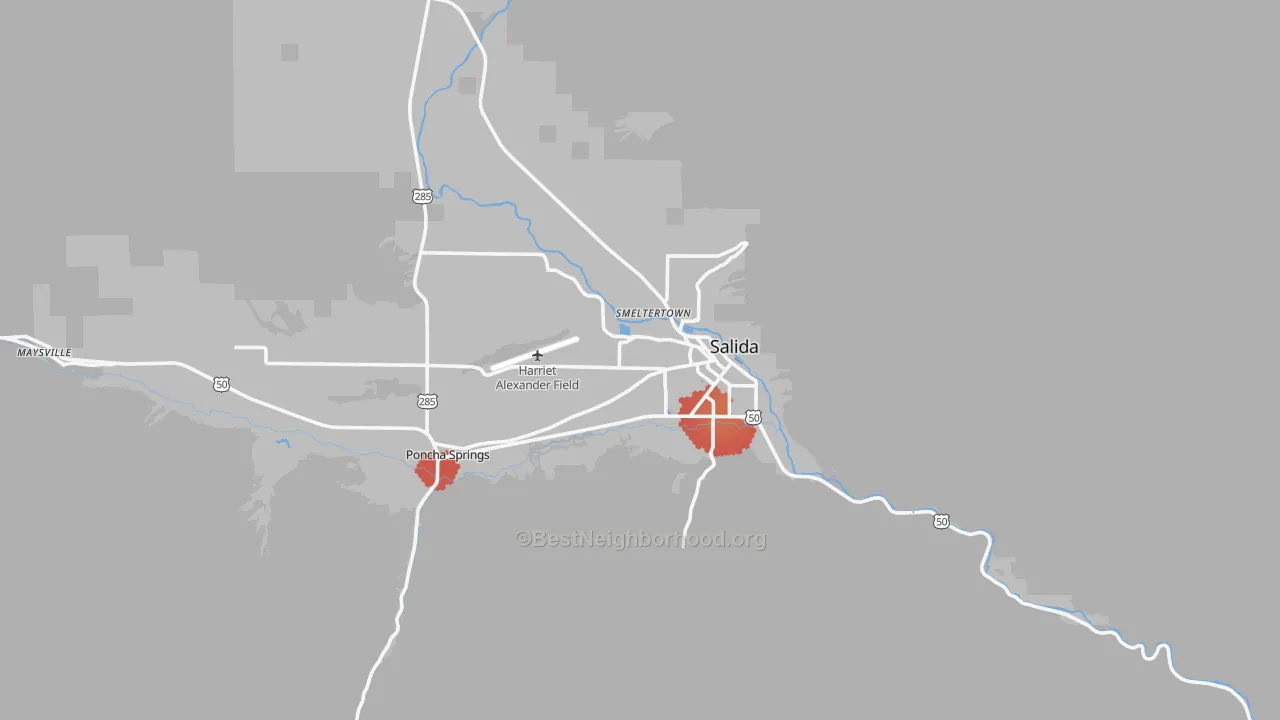 Transit Grade map of 81201, CO