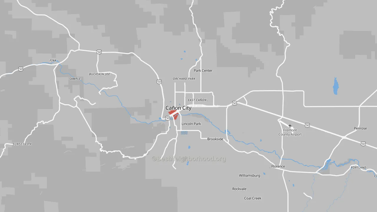 Transit Grade map of 81212, CO