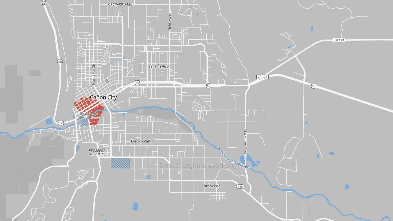 Transit Grade map of 81215, CO