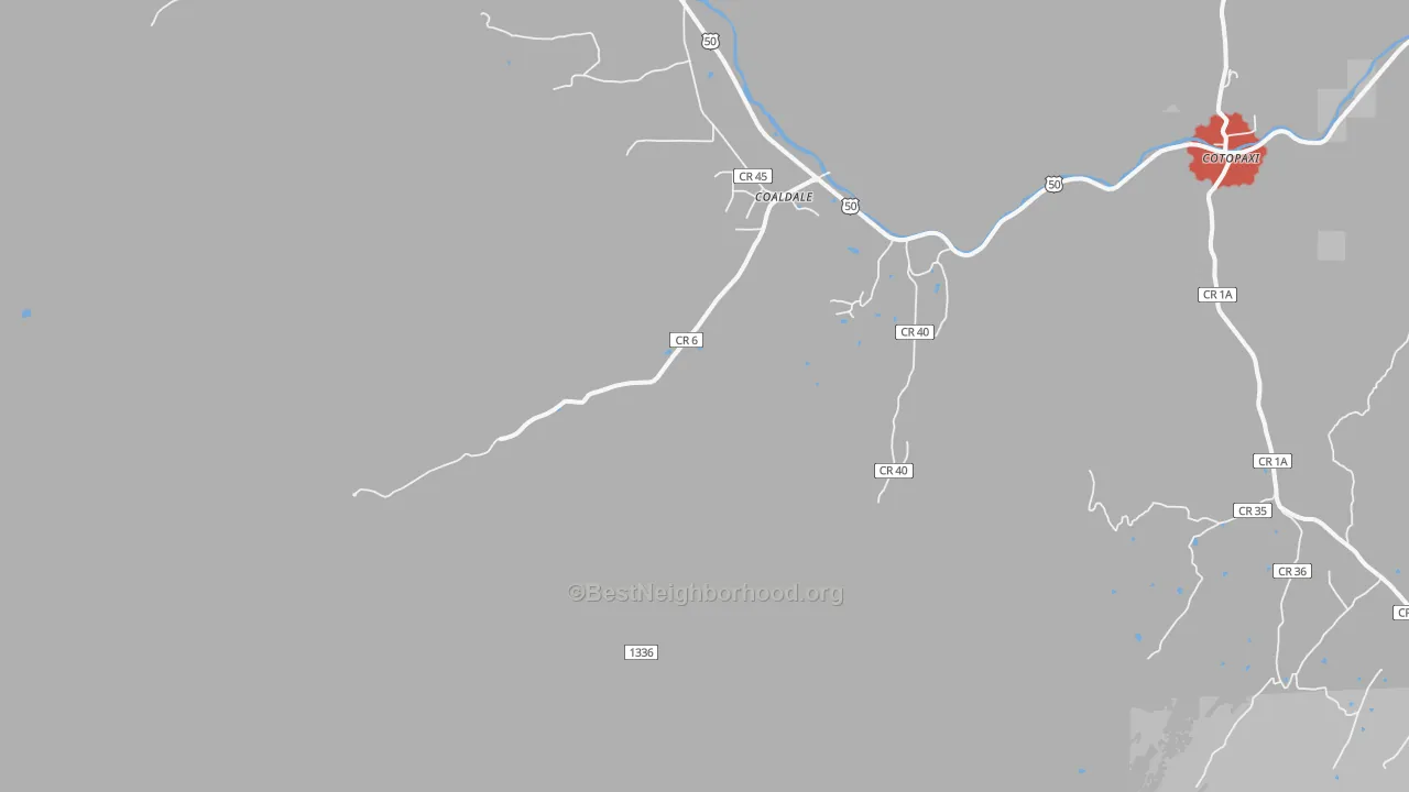 Transit Grade map of 81222, CO