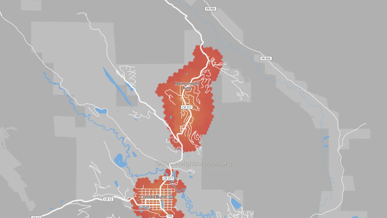 Transit Grade map of 81225, CO