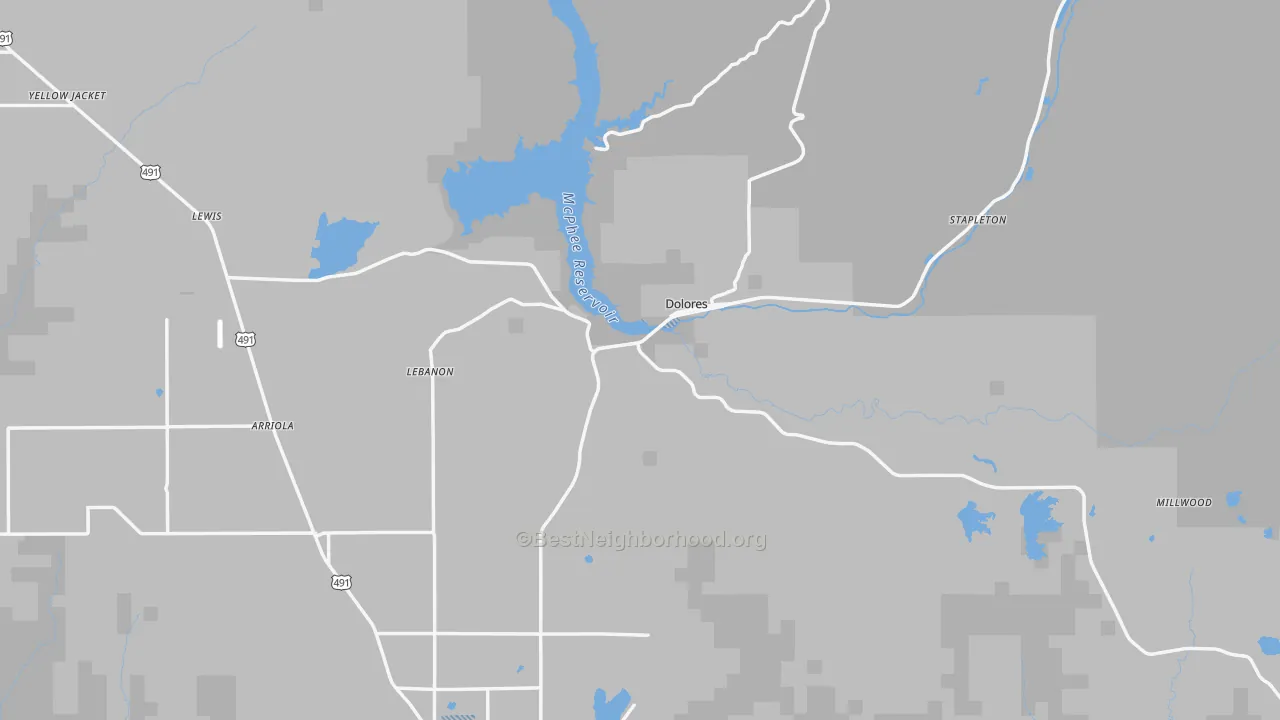Transit Grade map of 81323, CO
