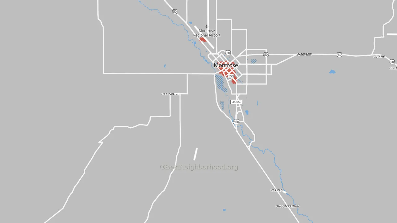 Transit Grade map of 81403, CO
