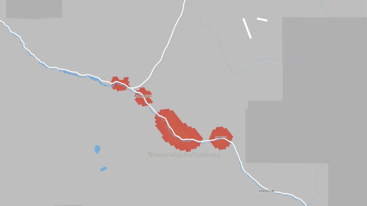 Transit Grade map of 81430, CO