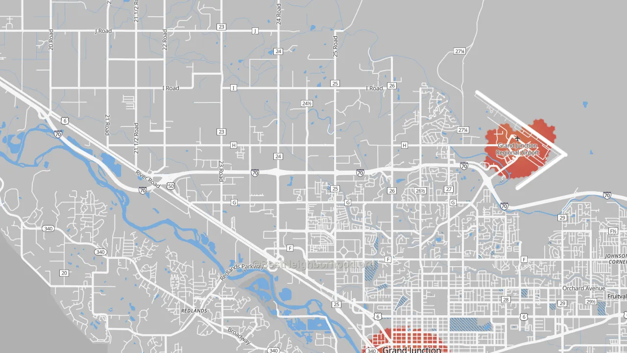 Transit Grade map of 81505, CO