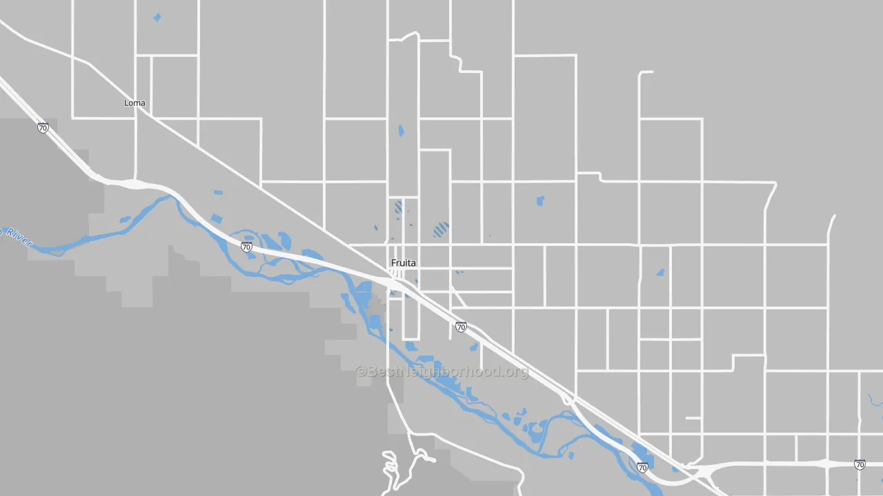 Transit Grade map of 81521, CO