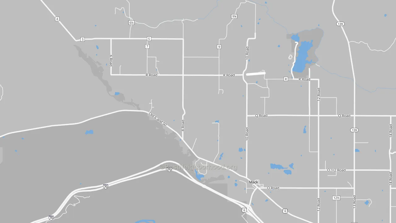 Transit Grade map of 81525, CO