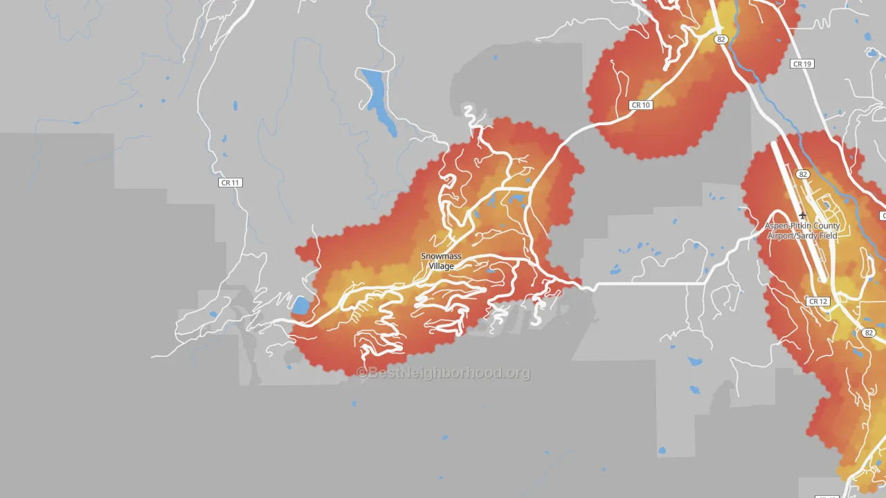 Transit Grade map of 81615, CO