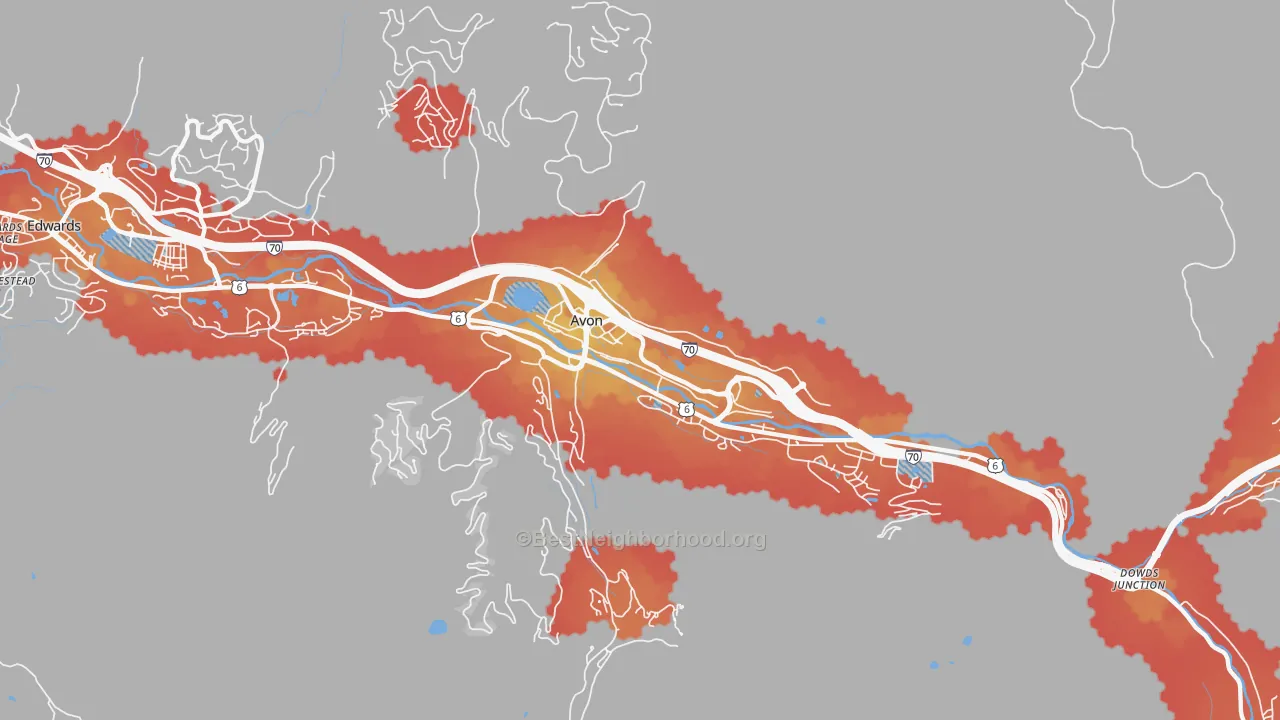 Transit Grade map of 81620, CO