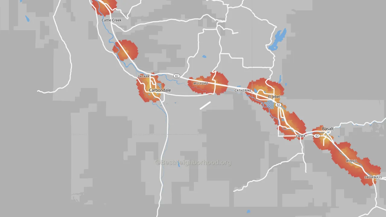 Transit Grade map of 81623, CO