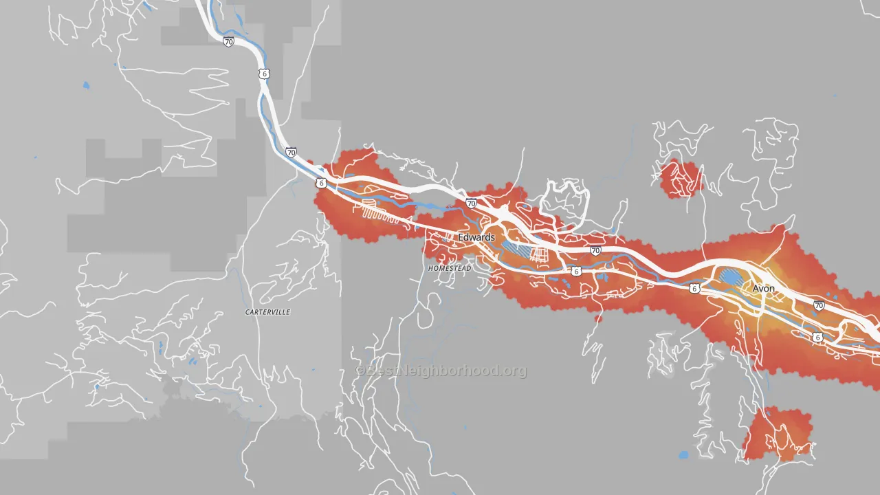 Transit Grade map of 81632, CO