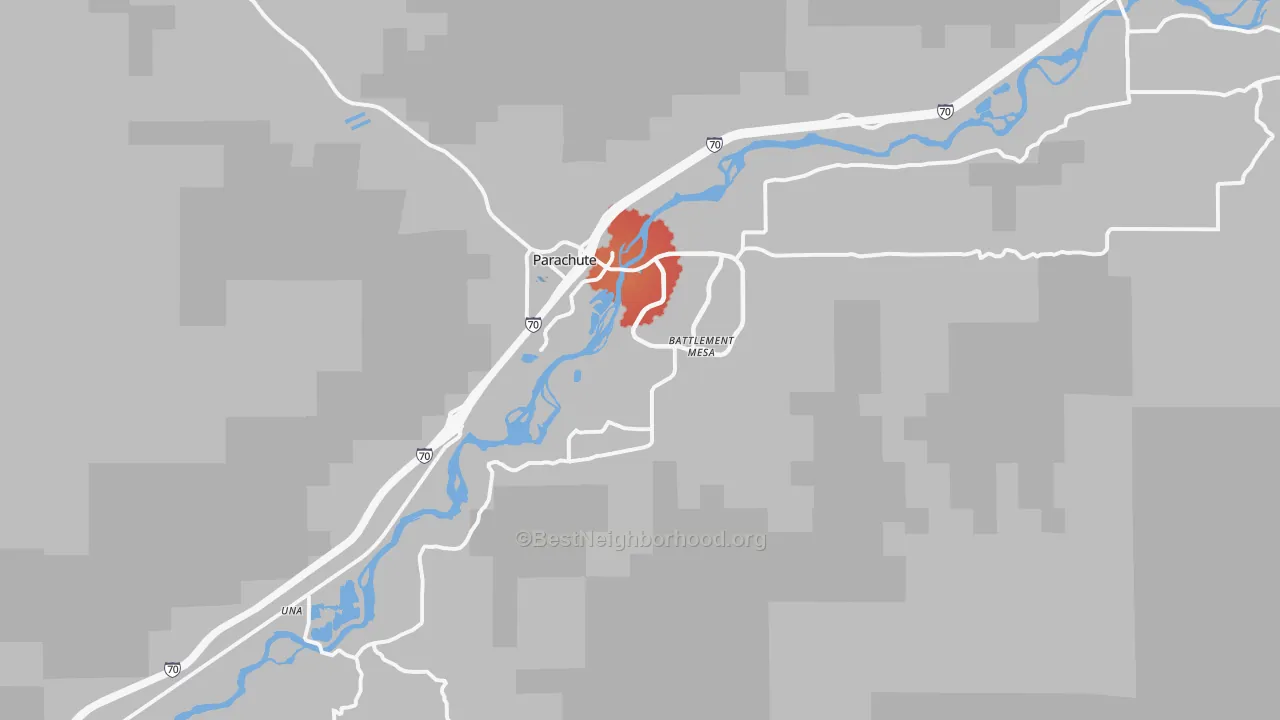 Transit Grade map of 81635, CO