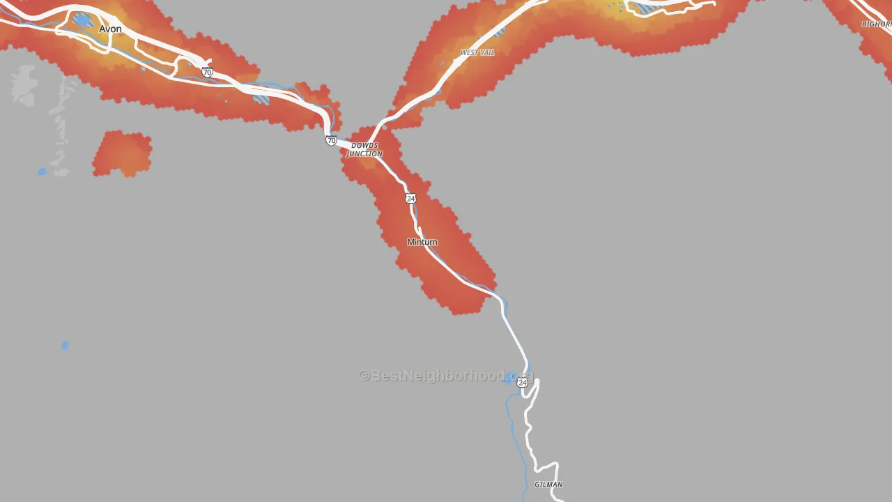 Transit Grade map of 81645, CO