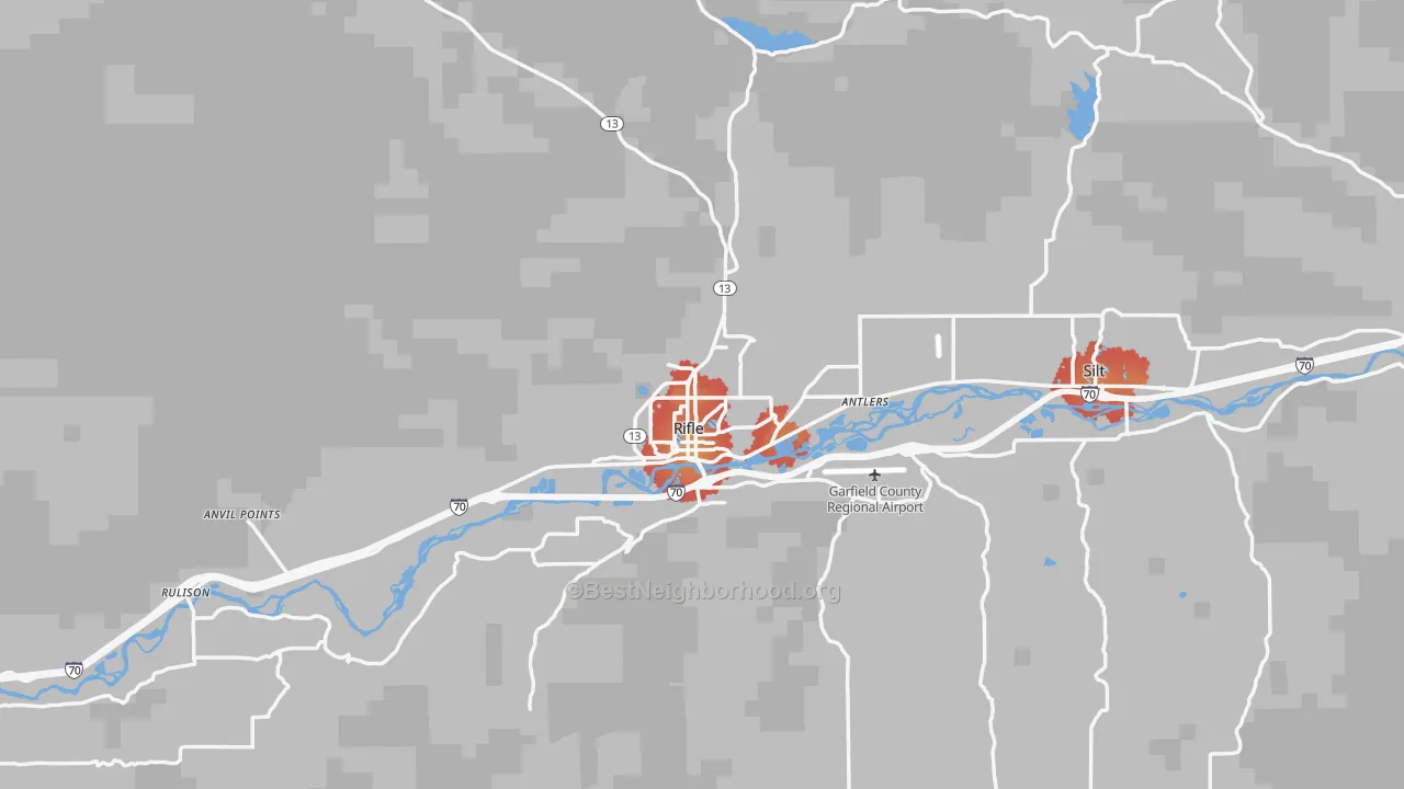 Transit Grade map of 81650, CO