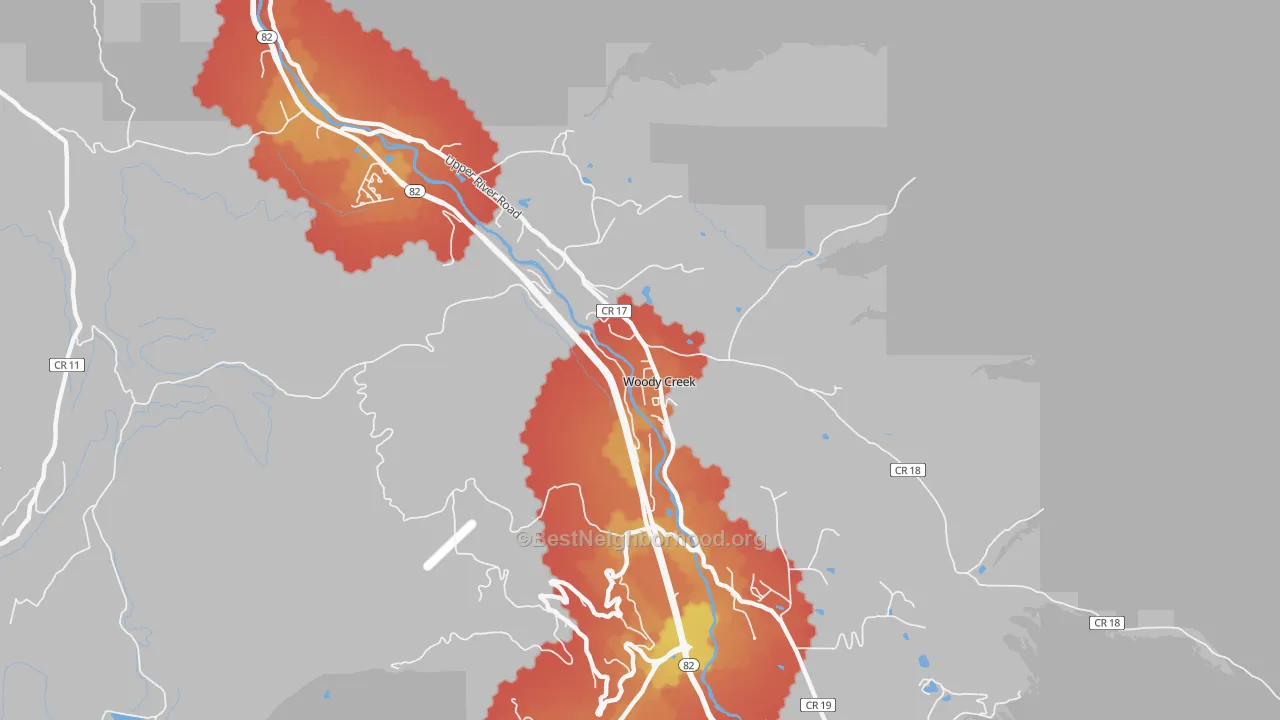 Transit Grade map of 81656, CO
