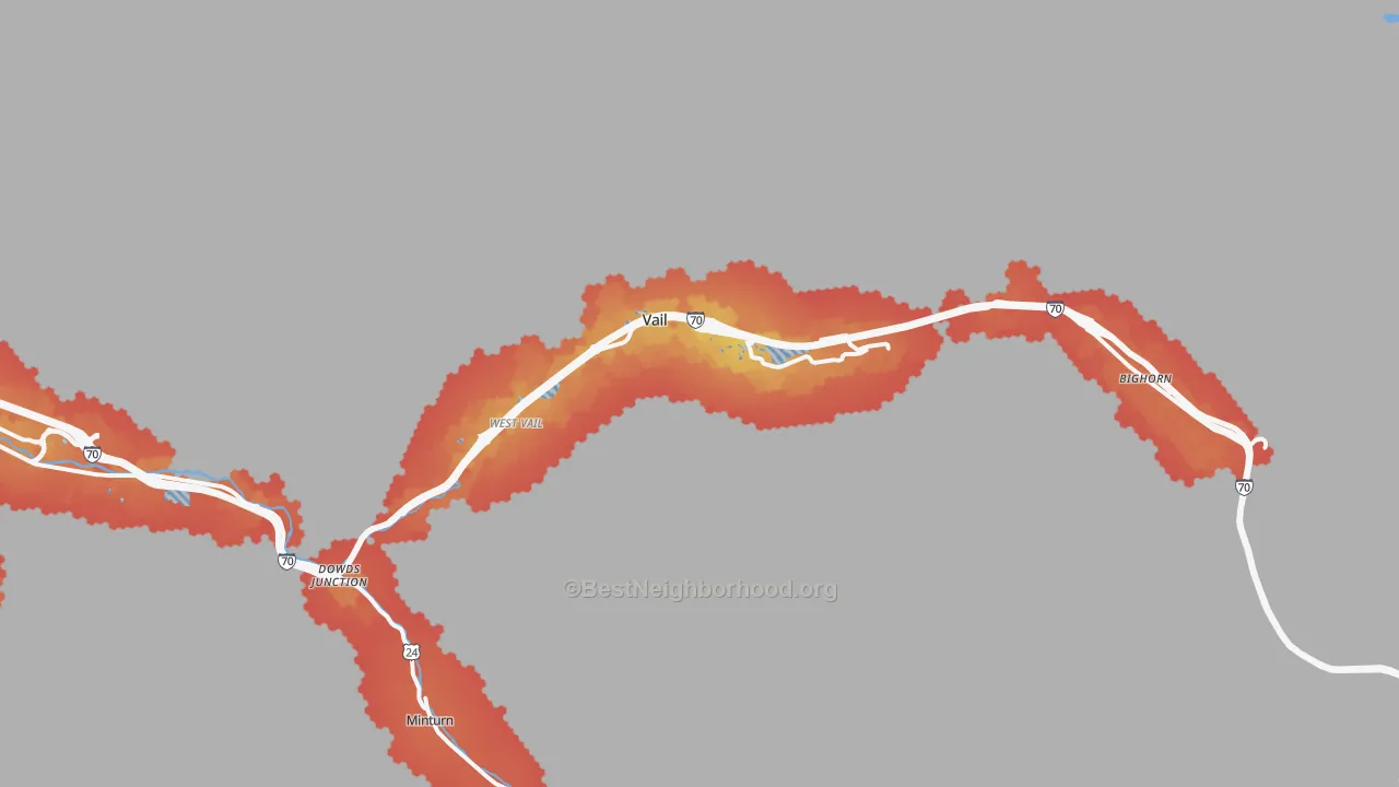 Transit Grade map of 81657, CO