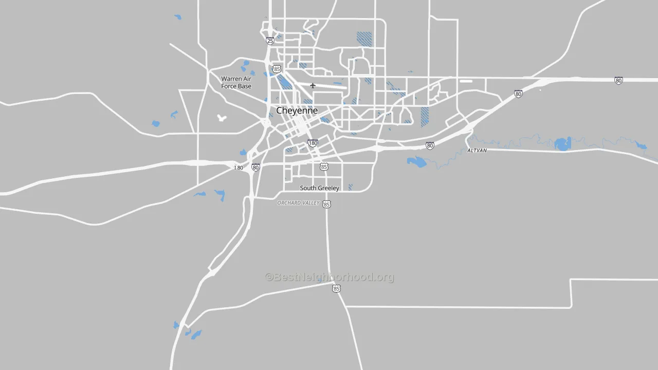 Transit Grade map of 82007, WY
