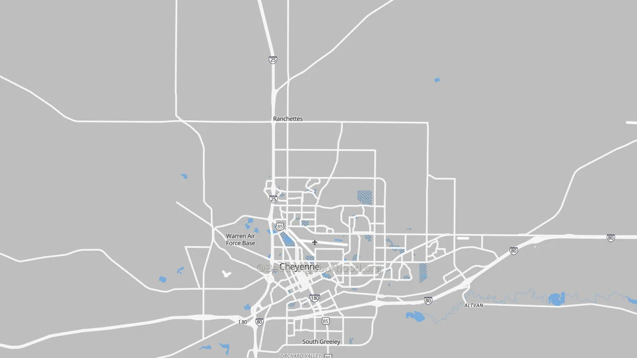 Transit Grade map of 82009, WY