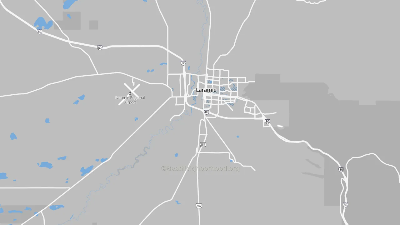 Transit Grade map of 82070, WY