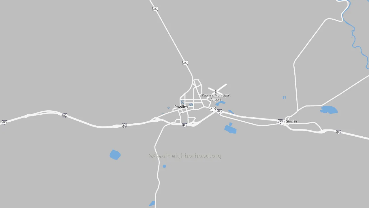 Transit Grade map of 82301, WY