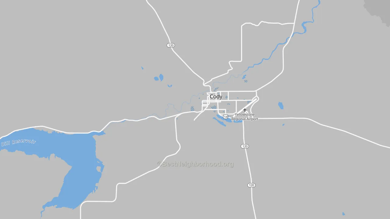 Transit Grade map of 82414, WY