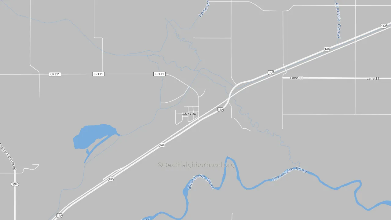 Transit Grade map of 82440, WY