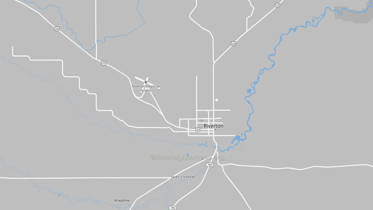 Transit Grade map of 82501, WY