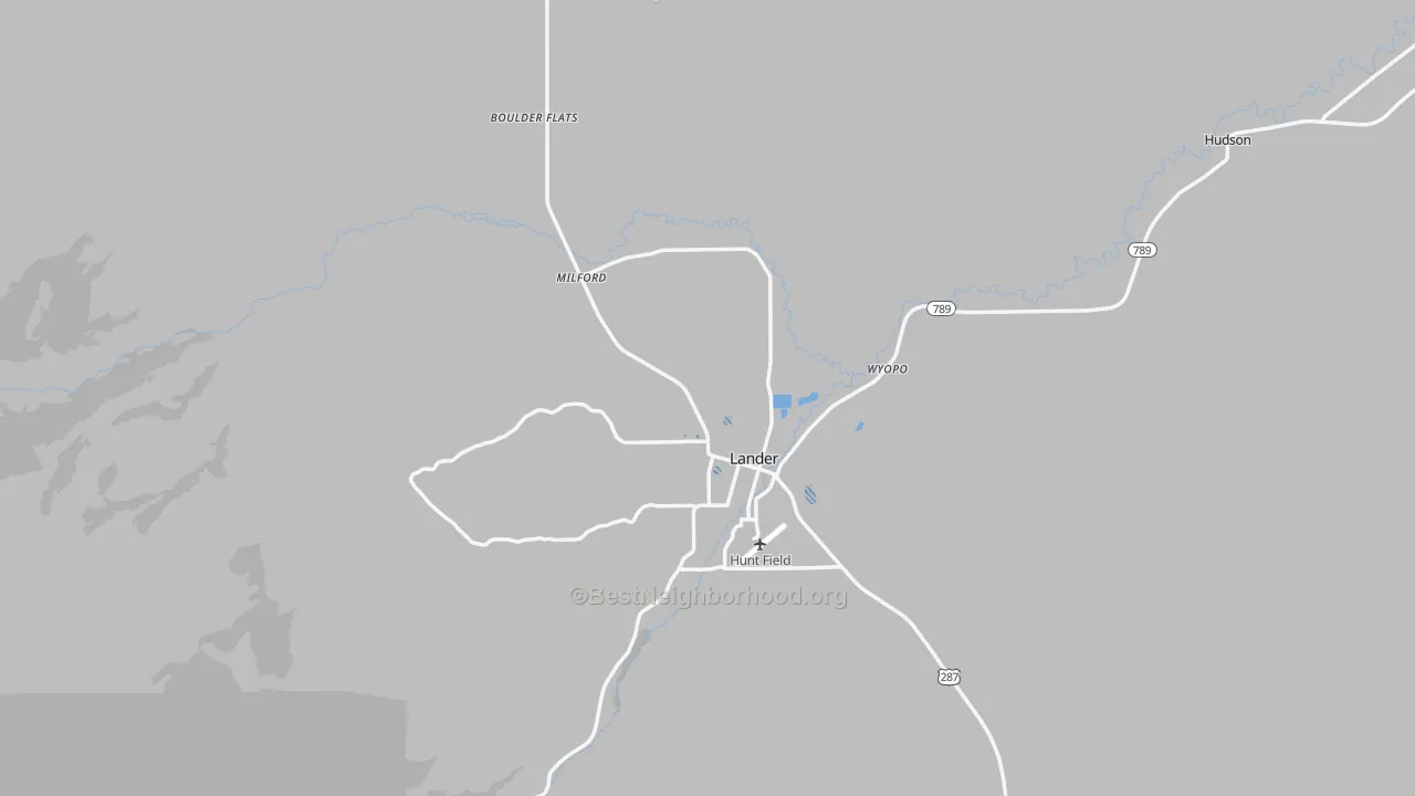 Transit Grade map of 82520, WY