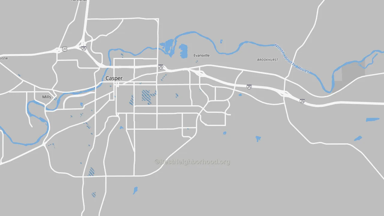 Transit Grade map of 82609, WY