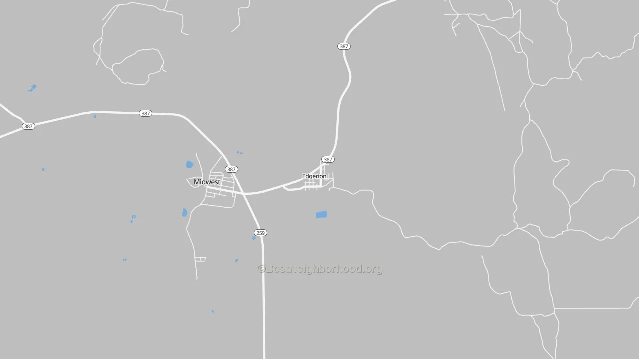 Transit Grade map of 82635, WY