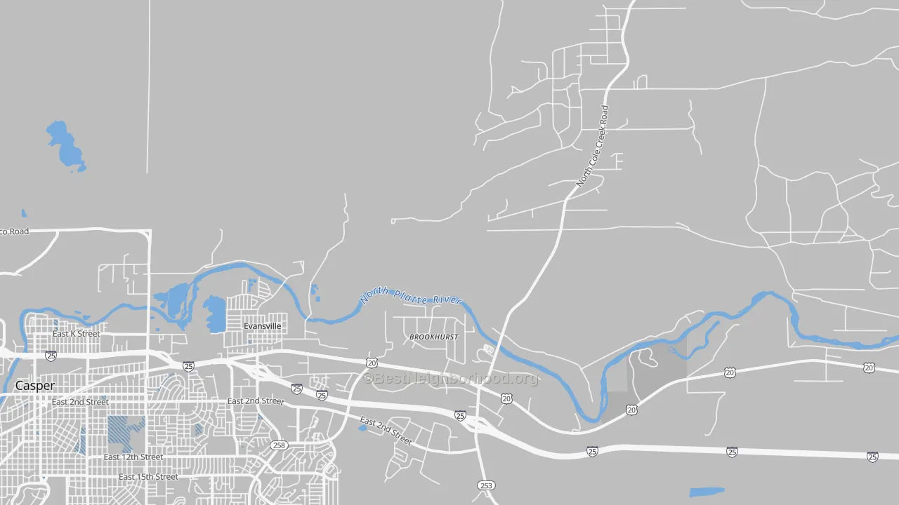 Transit Grade map of 82636, WY