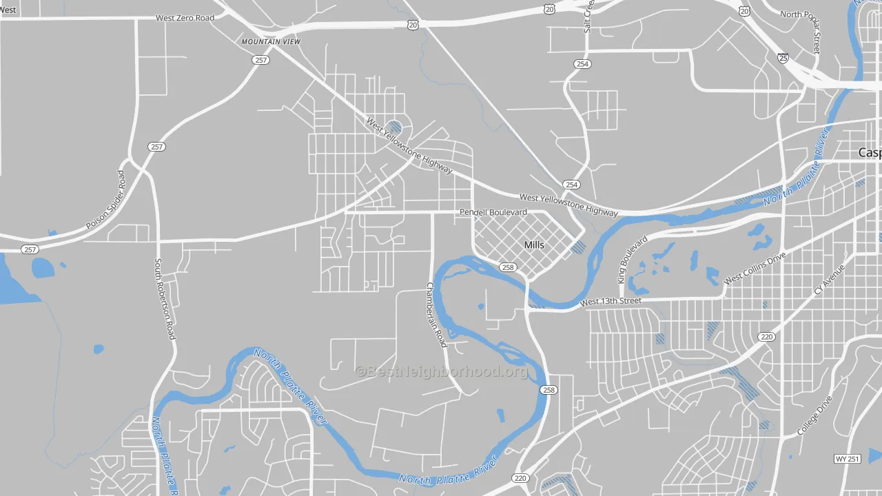 Transit Grade map of 82644, WY