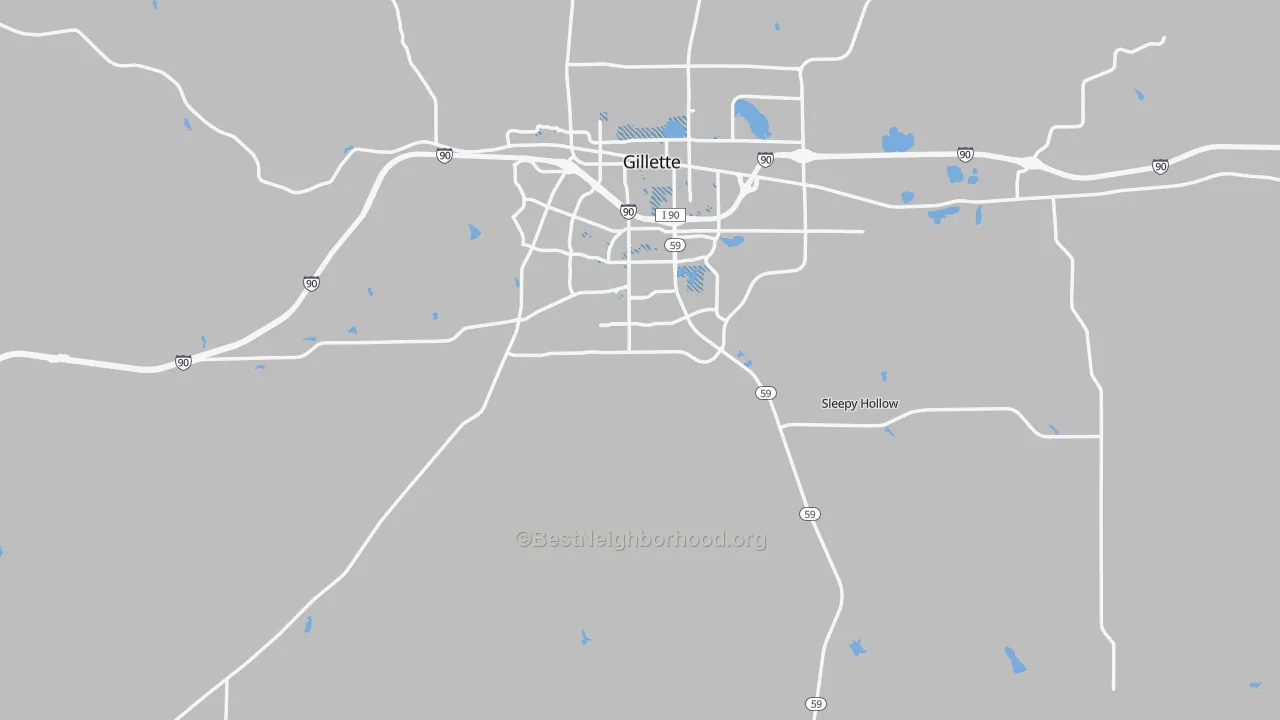 Transit Grade map of 82718, WY