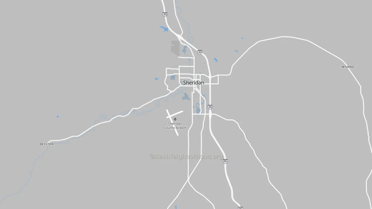 Transit Grade map of 82801, WY