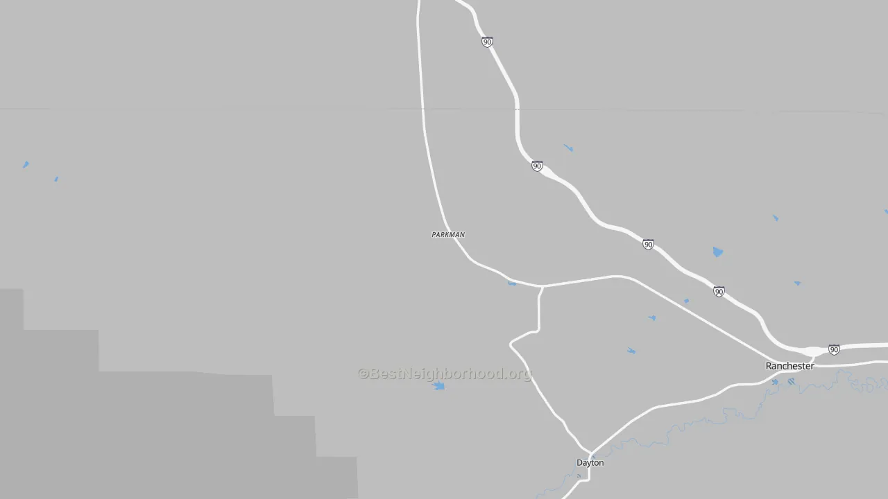 Transit Grade map of 82838, WY