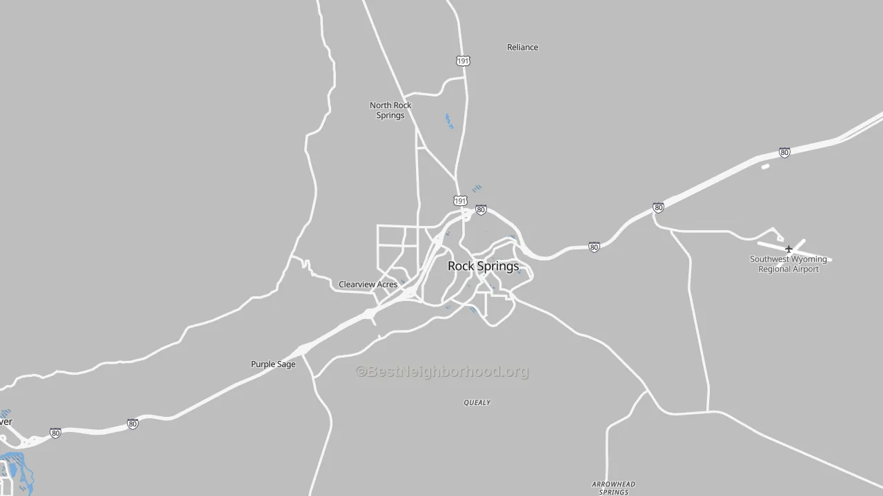 Transit Grade map of 82901, WY