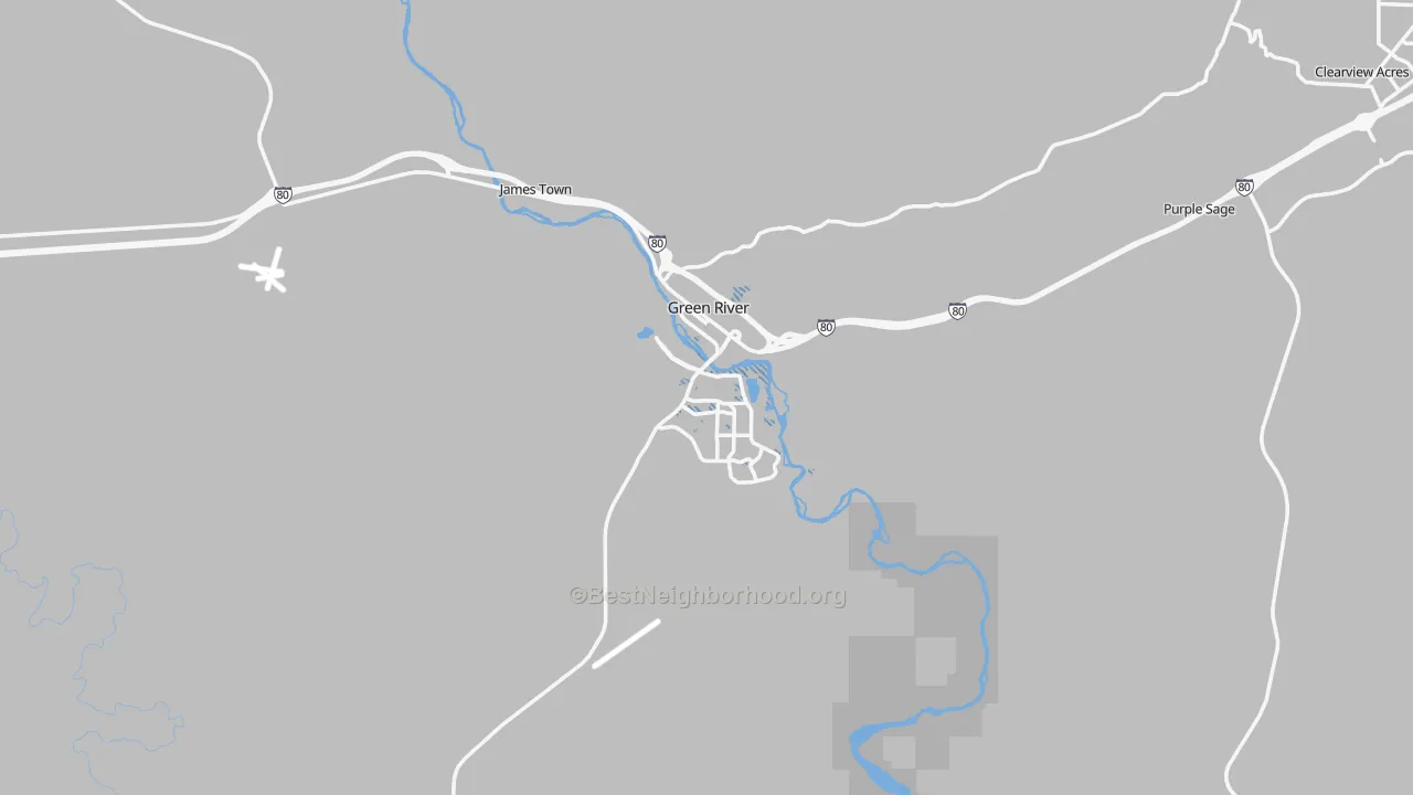 Transit Grade map of 82935, WY