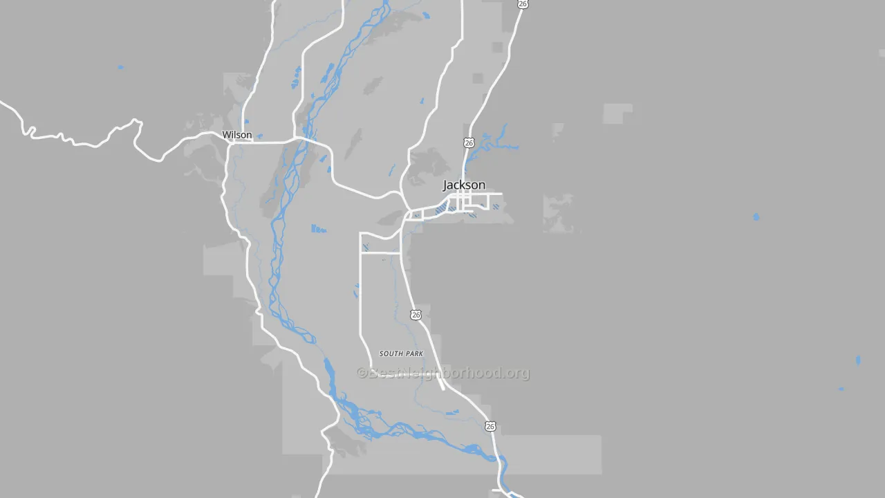 Transit Grade map of 83001, WY