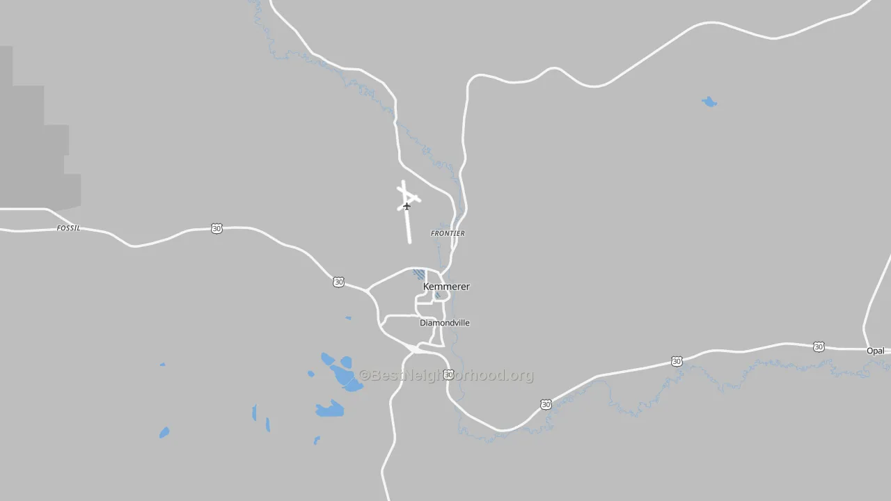 Transit Grade map of 83101, WY