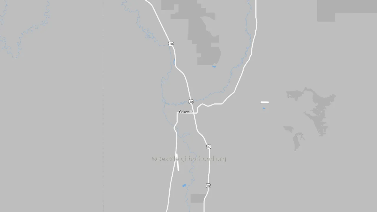 Transit Grade map of 83114, WY