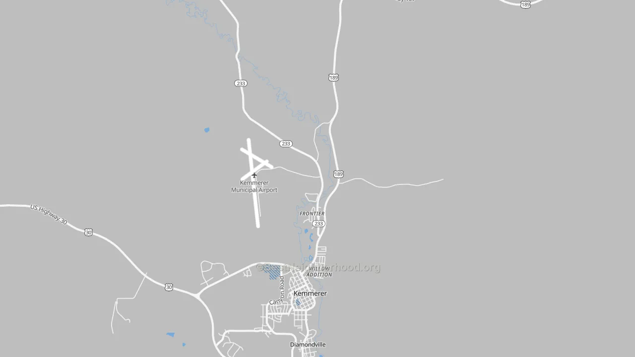 Transit Grade map of 83121, WY
