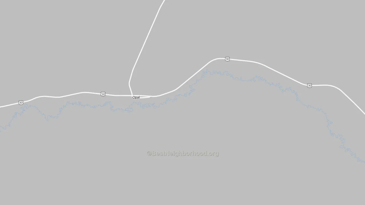 Transit Grade map of 83124, WY