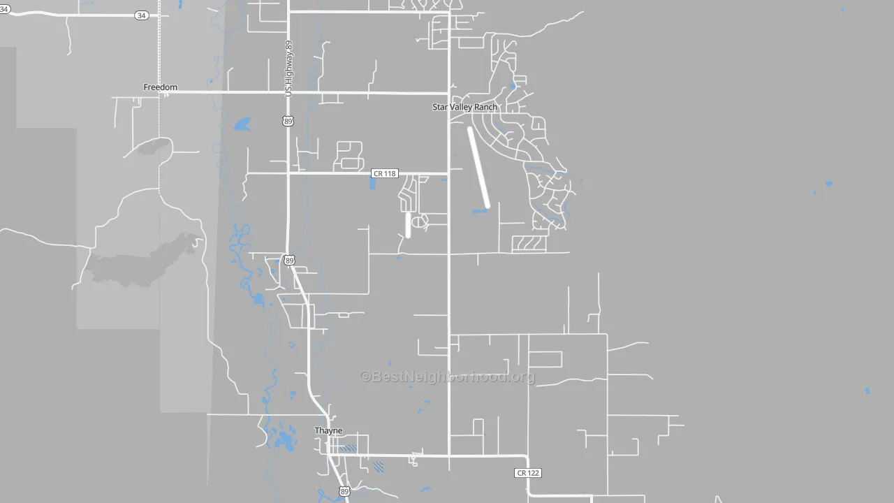 Transit Grade map of 83127, WY