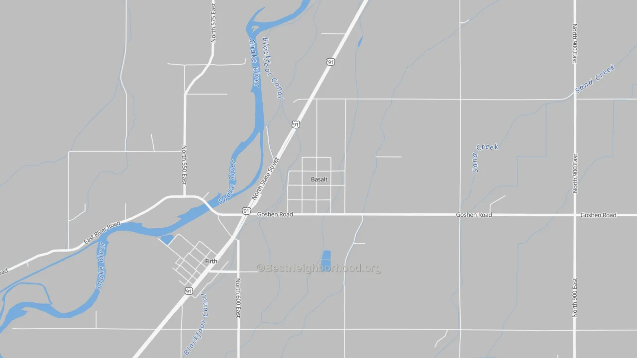 Transit Grade map of 83218, ID