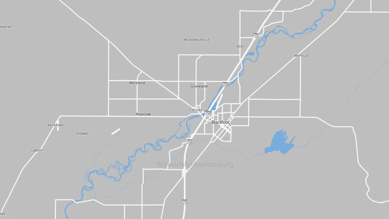 Transit Grade map of 83221, ID