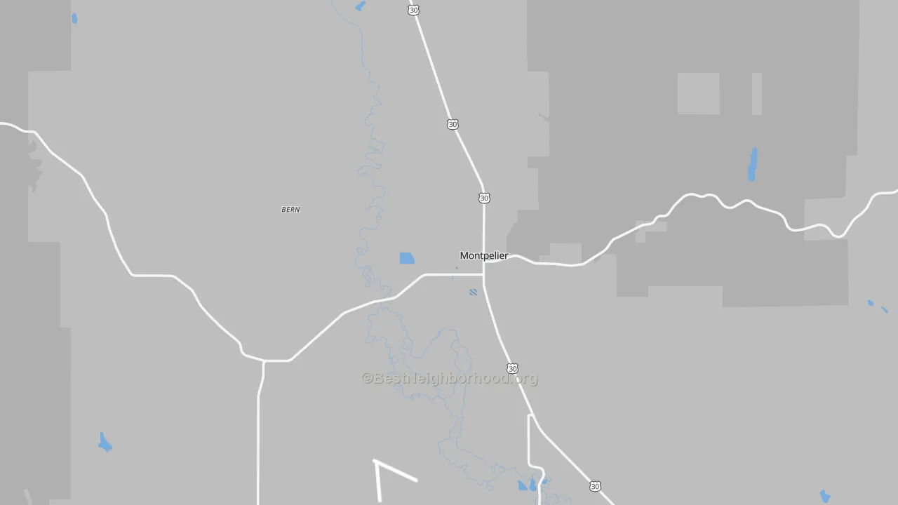 Transit Grade map of 83254, ID